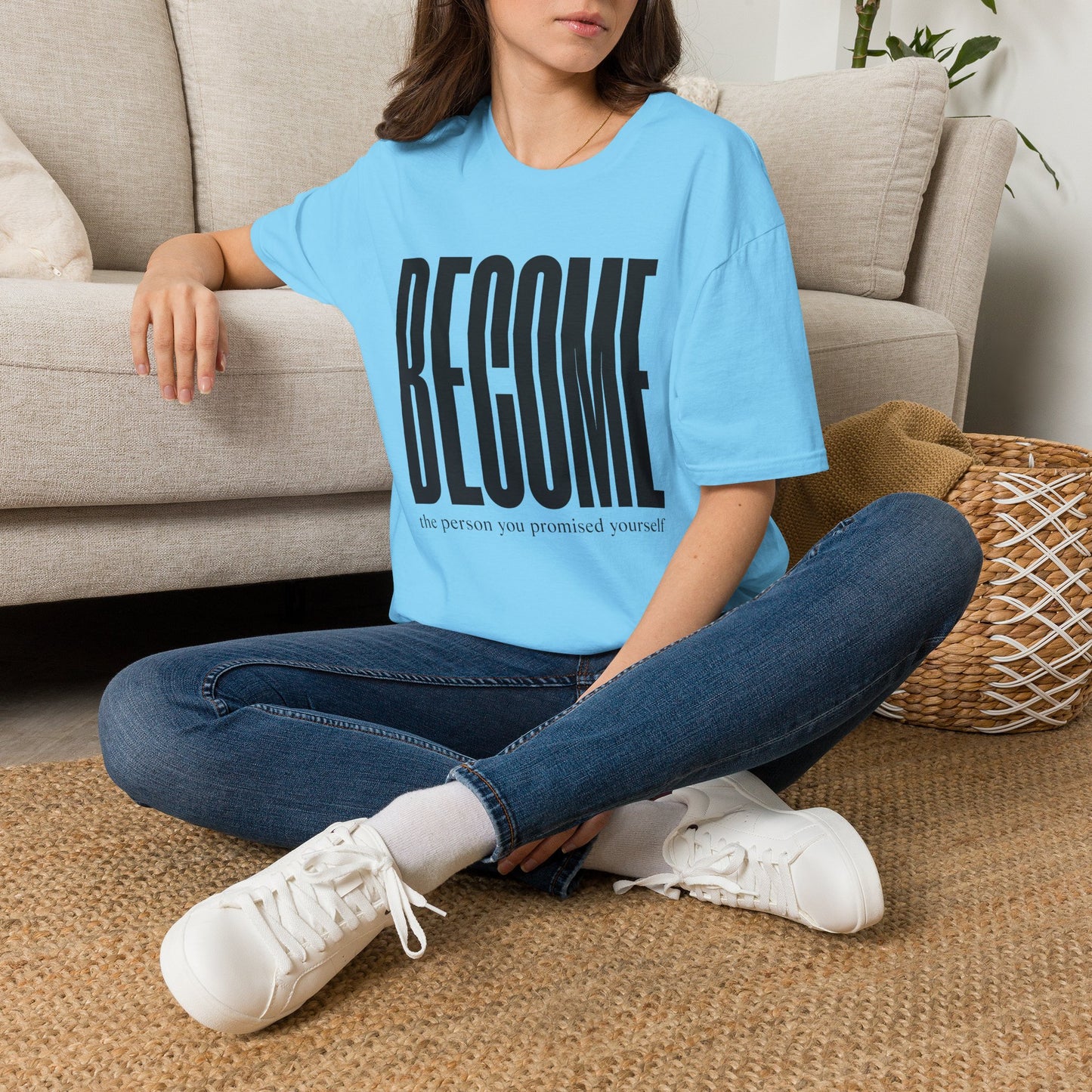 Become The Person You Promised Yourself T-Shirt — Motivational Tee