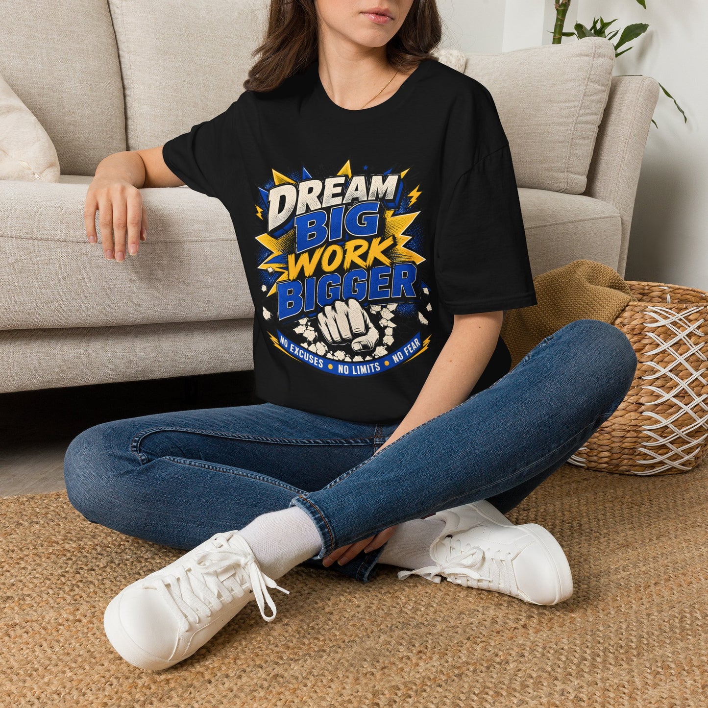 Dream Big Work Bigger T-Shirt — Motivational Tee