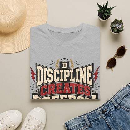 Discipline Creates Freedom T-Shirt — Motivational Tee