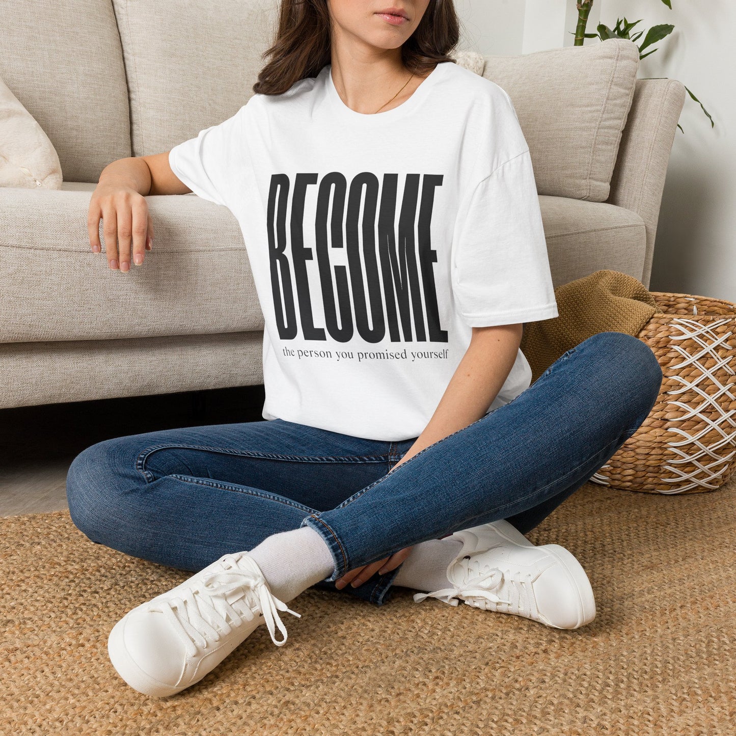 Become The Person You Promised Yourself T-Shirt — Motivational Tee