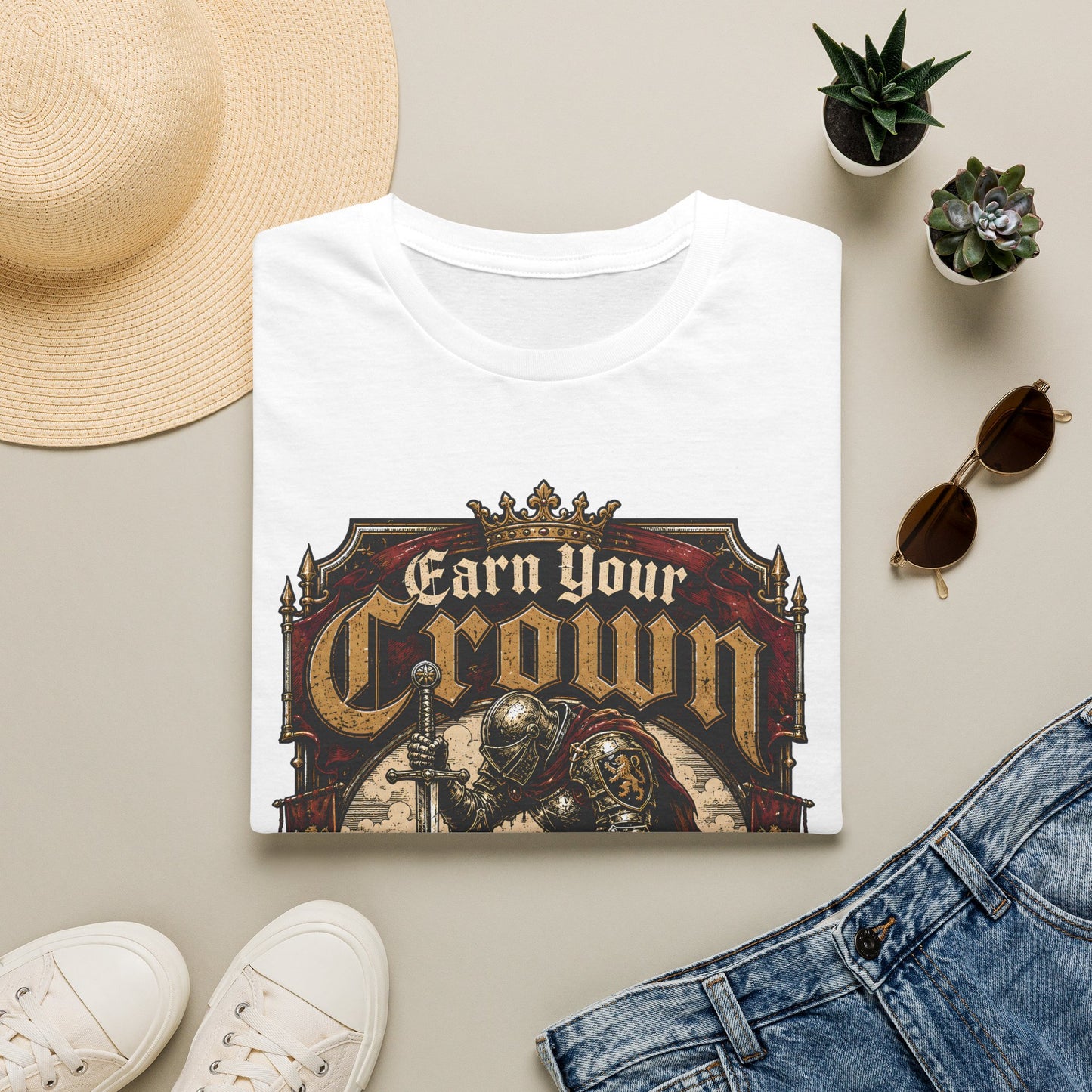 Earn Your Crown T-Shirt — Motivational Tee