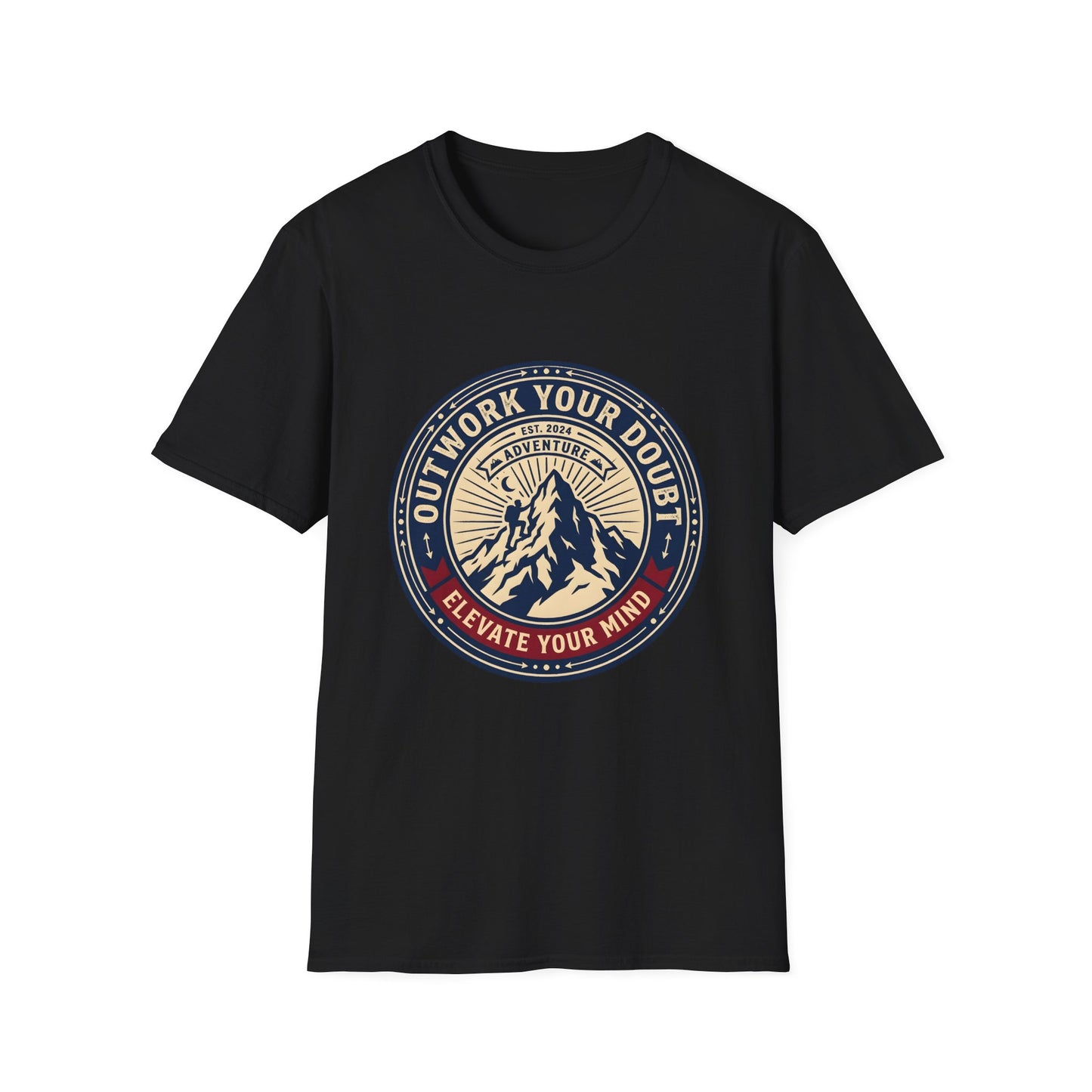 Outwork Your Doubt Elevate Your Mind T-Shirt — Motivational Tee