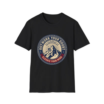 Outwork Your Doubt Elevate Your Mind T-Shirt — Motivational Tee