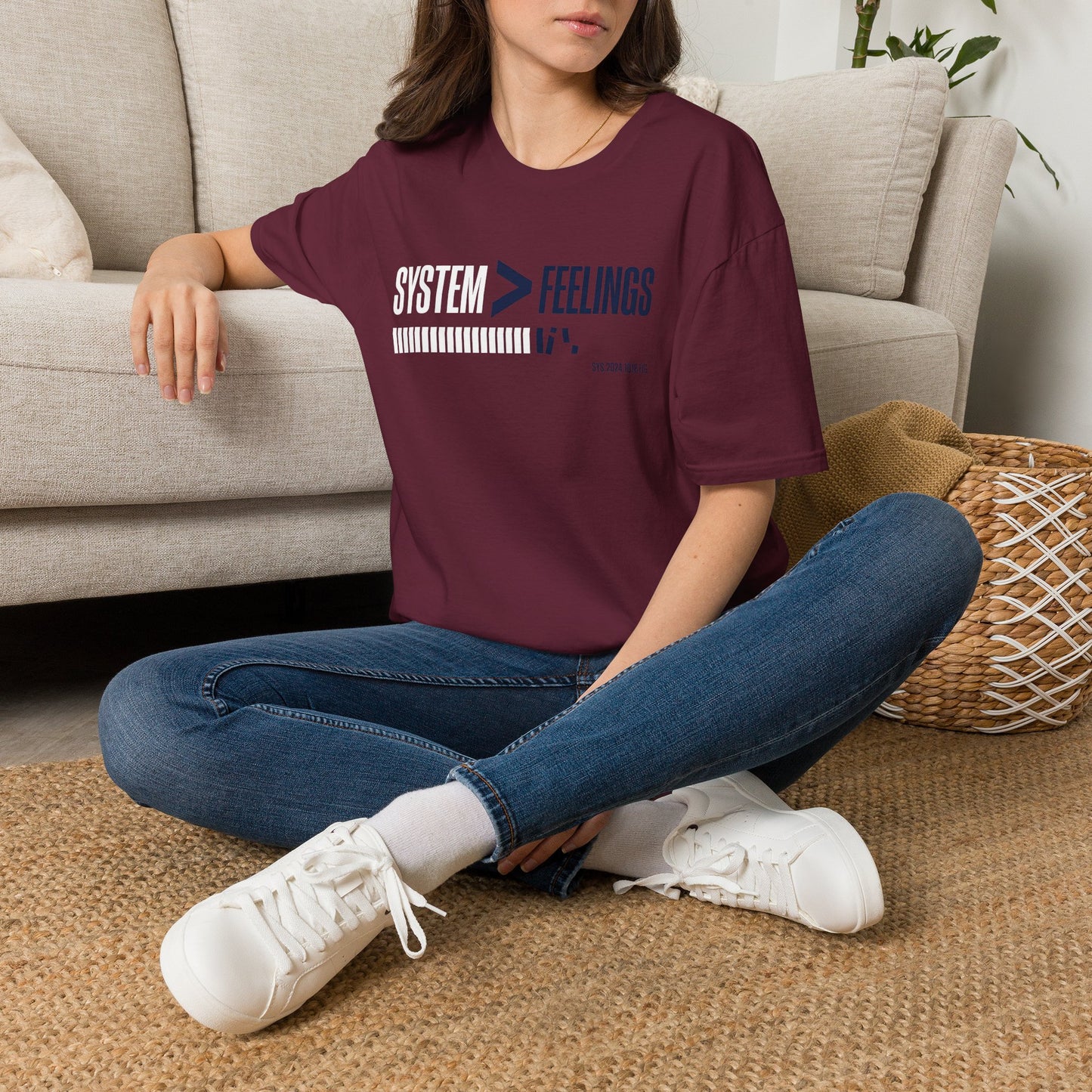 System>Feelings T-Shirt — Motivational Tee