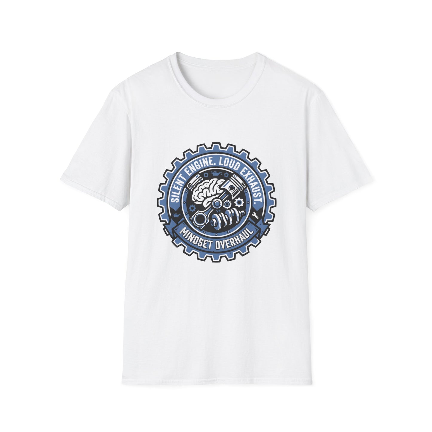 Silent Engine Loud Exhaust T-Shirt — Motivational Tee
