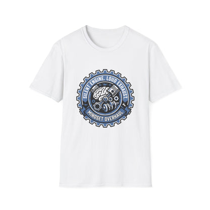 Silent Engine Loud Exhaust T-Shirt — Motivational Tee