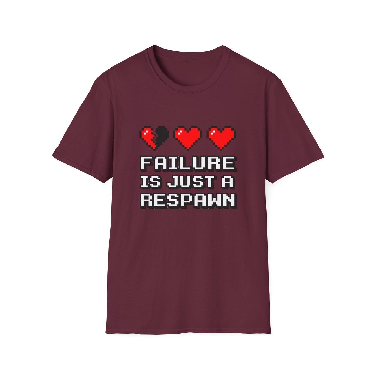 Failure is Just a Respawn T-Shirt — Motivational Tee