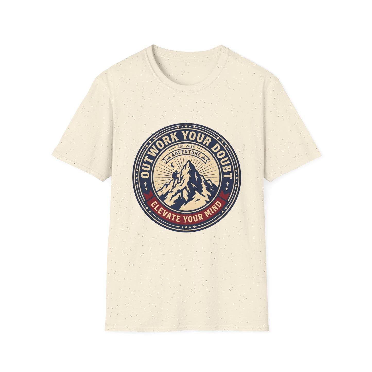 Outwork Your Doubt Elevate Your Mind T-Shirt — Motivational Tee