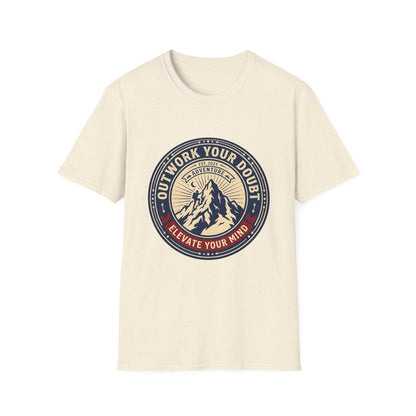 Outwork Your Doubt Elevate Your Mind T-Shirt — Motivational Tee