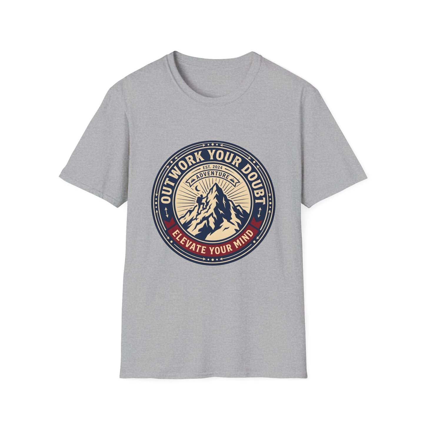 Outwork Your Doubt Elevate Your Mind T-Shirt — Motivational Tee