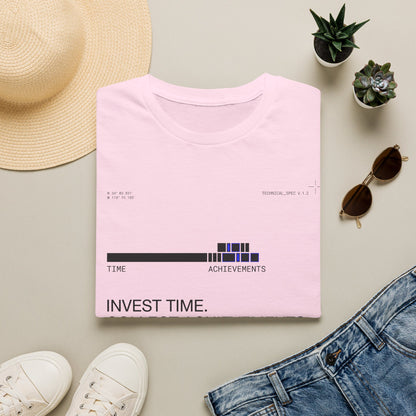 Invest Time Collect Achievements T-Shirt — Motivational Tee