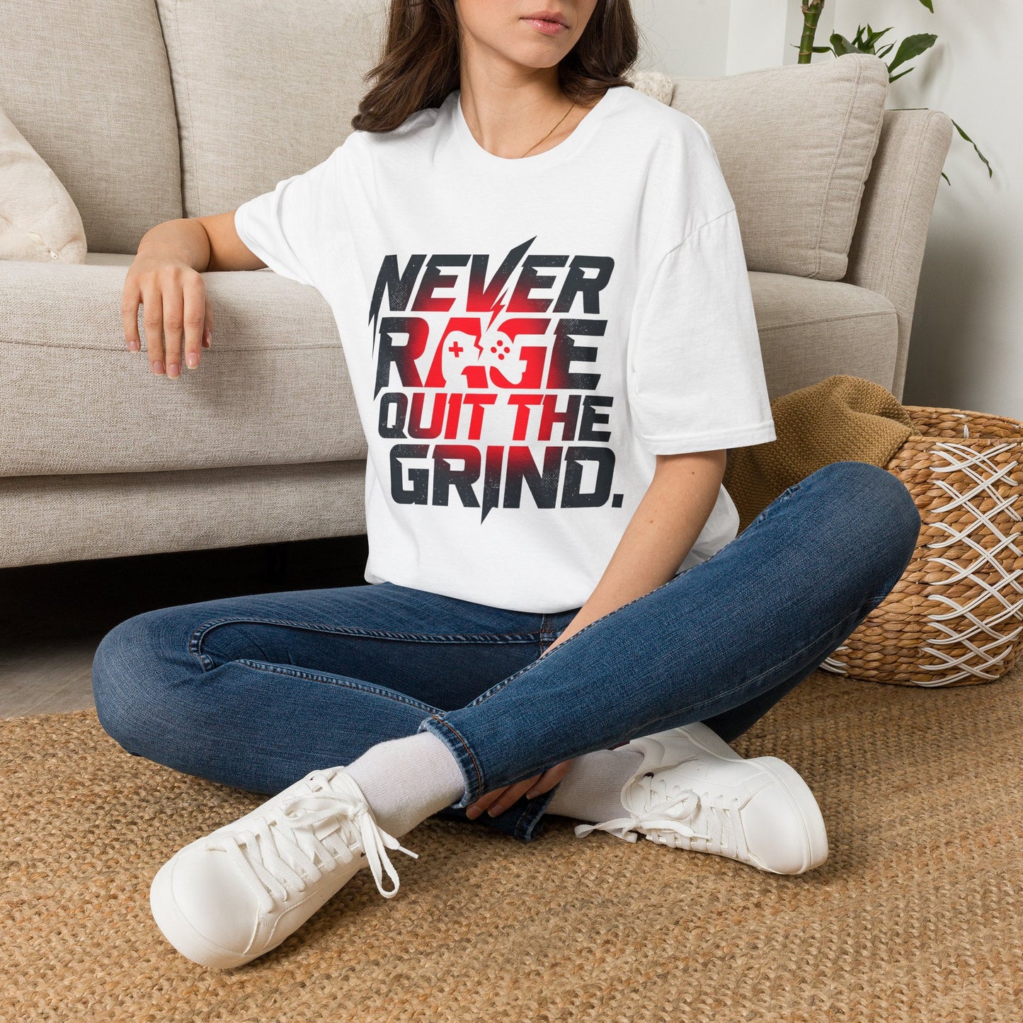 Never Rage Quit The Grind T-Shirt — Motivational Tee
