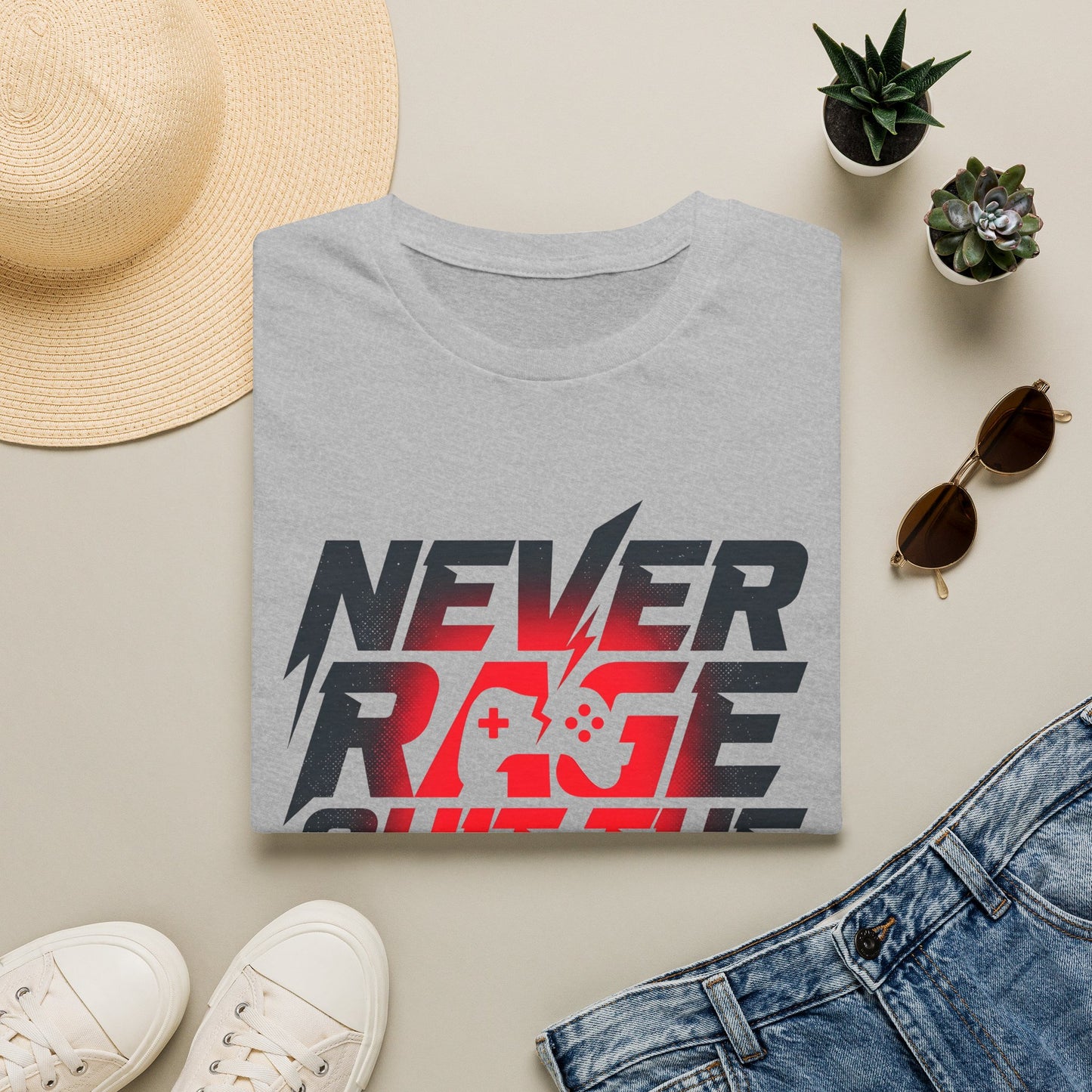Never Rage Quit The Grind T-Shirt — Motivational Tee
