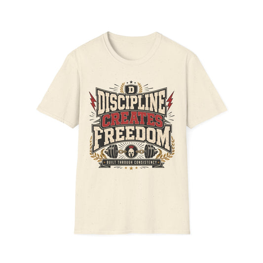 Discipline Creates Freedom T-Shirt — Motivational Tee