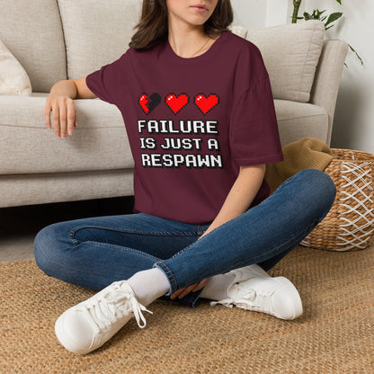 Failure is Just a Respawn T-Shirt — Motivational Tee
