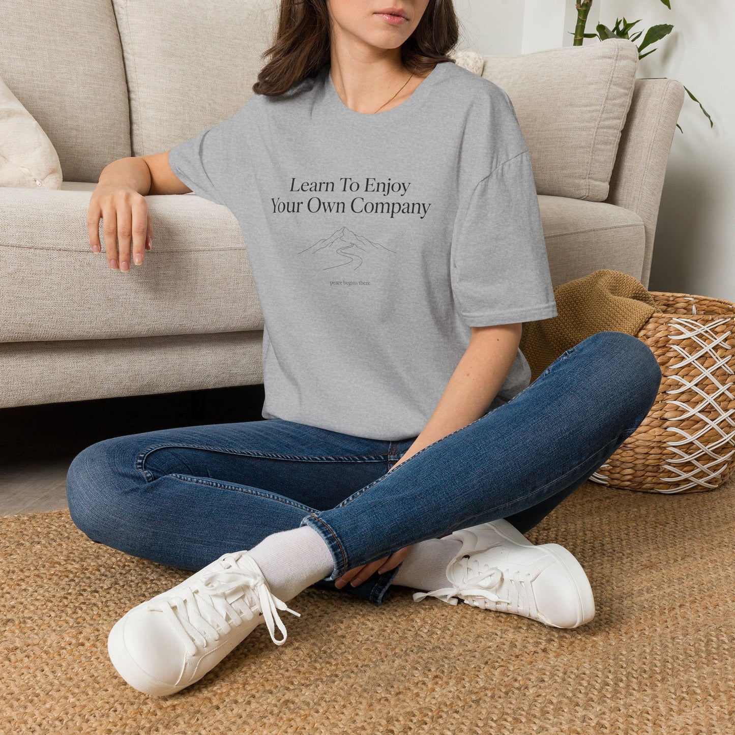 Learn To Enjoy Your Own Company T-Shirt — Motivational Tee
