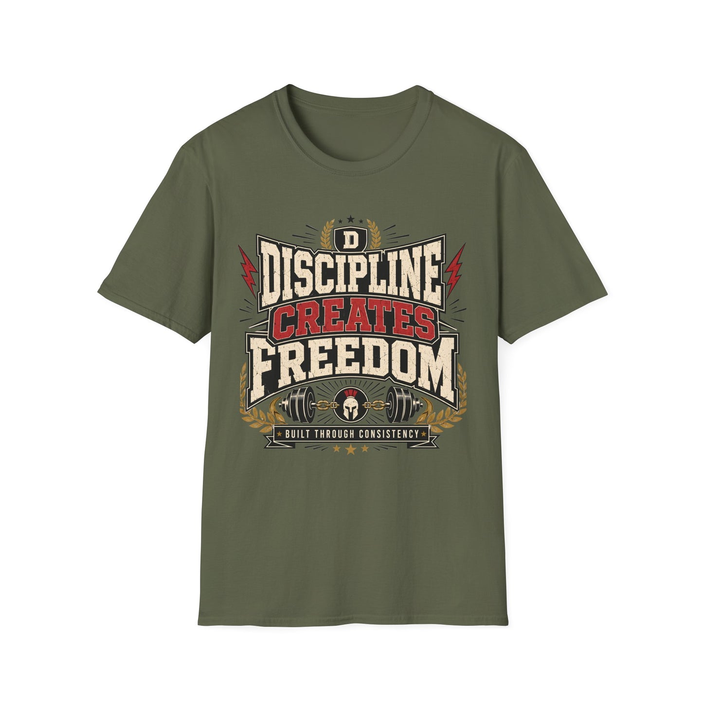 Discipline Creates Freedom T-Shirt — Motivational Tee