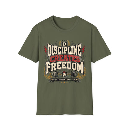 Discipline Creates Freedom T-Shirt — Motivational Tee