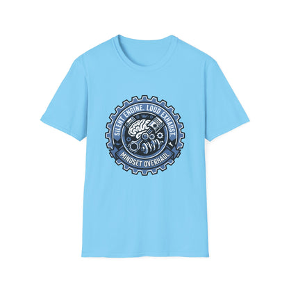 Silent Engine Loud Exhaust T-Shirt — Motivational Tee