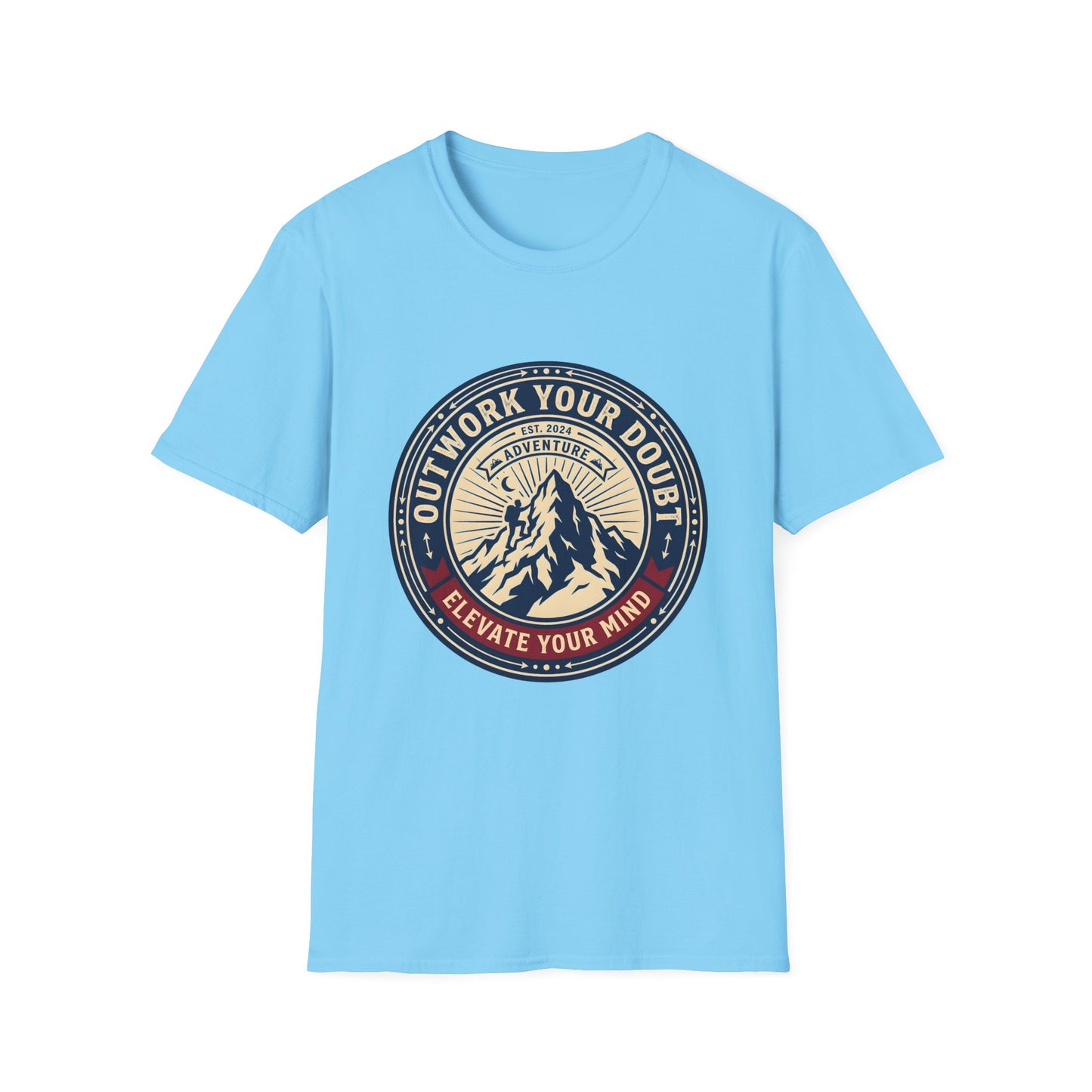 Outwork Your Doubt Elevate Your Mind T-Shirt — Motivational Tee