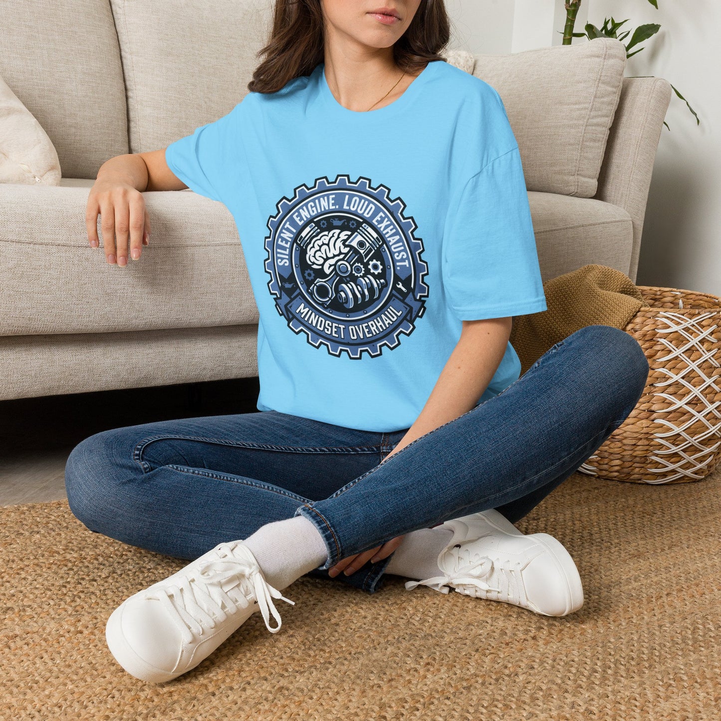 Silent Engine Loud Exhaust T-Shirt — Motivational Tee
