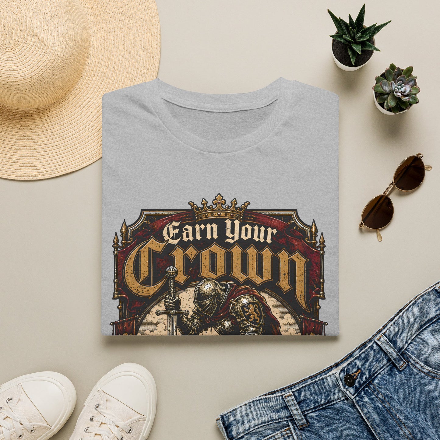 Earn Your Crown T-Shirt — Motivational Tee