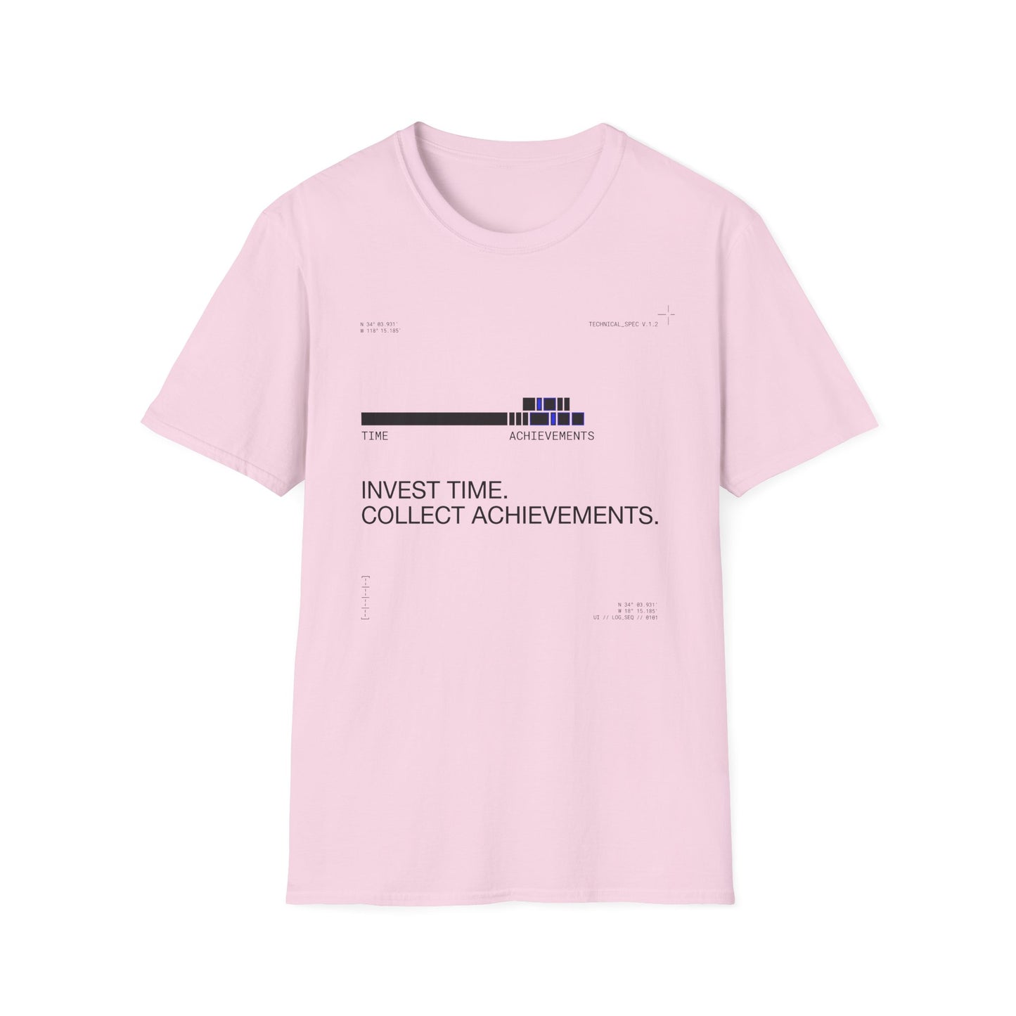 Invest Time Collect Achievements T-Shirt — Motivational Tee