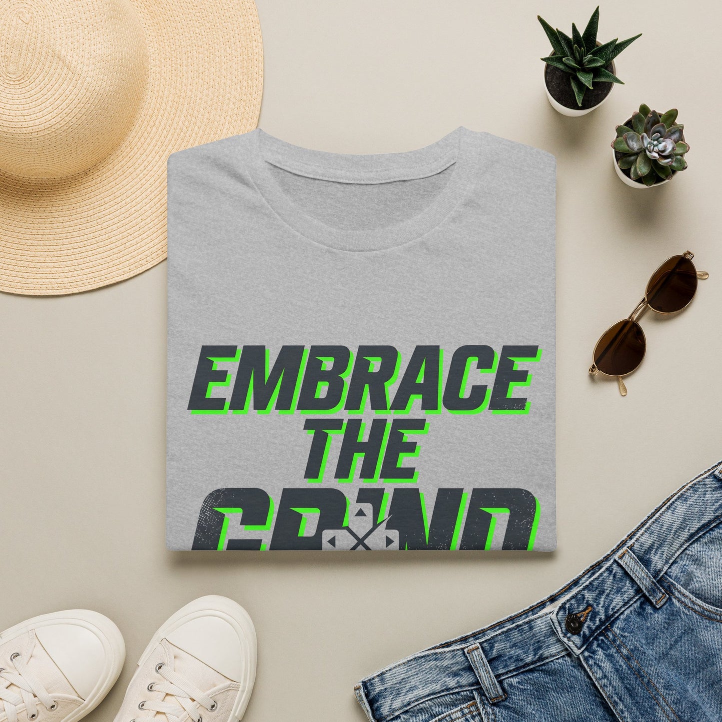 Embrace The Grind T-Shirt — Motivational Tee