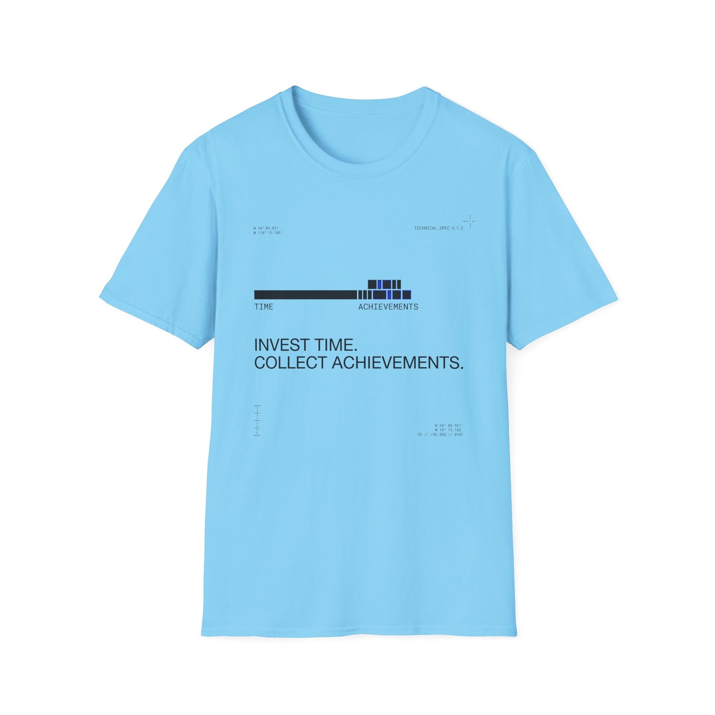 Invest Time Collect Achievements T-Shirt — Motivational Tee