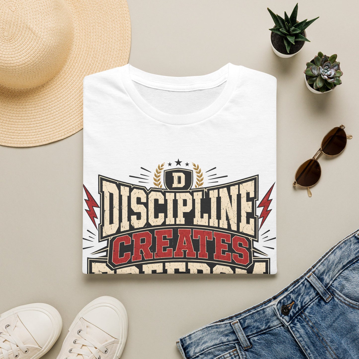 Discipline Creates Freedom T-Shirt — Motivational Tee