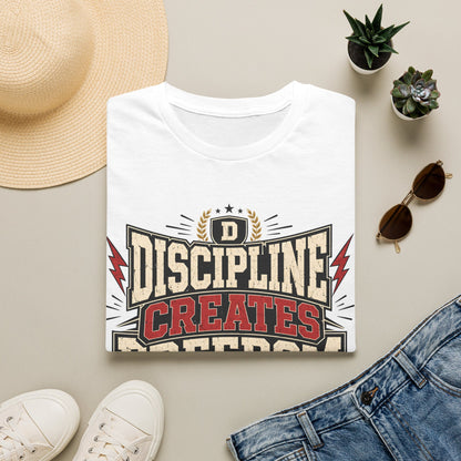 Discipline Creates Freedom T-Shirt — Motivational Tee