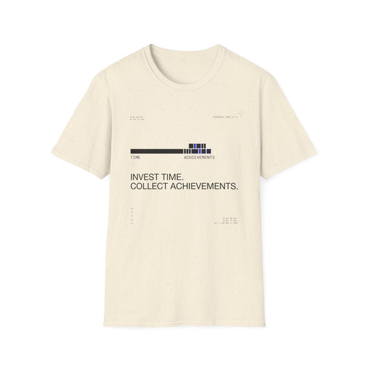 Invest Time Collect Achievements T-Shirt — Motivational Tee