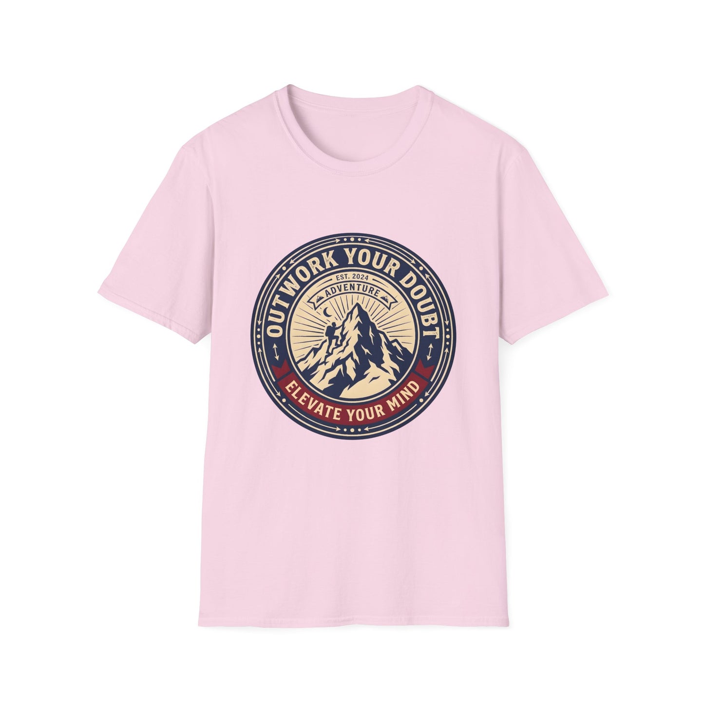 Outwork Your Doubt Elevate Your Mind T-Shirt — Motivational Tee