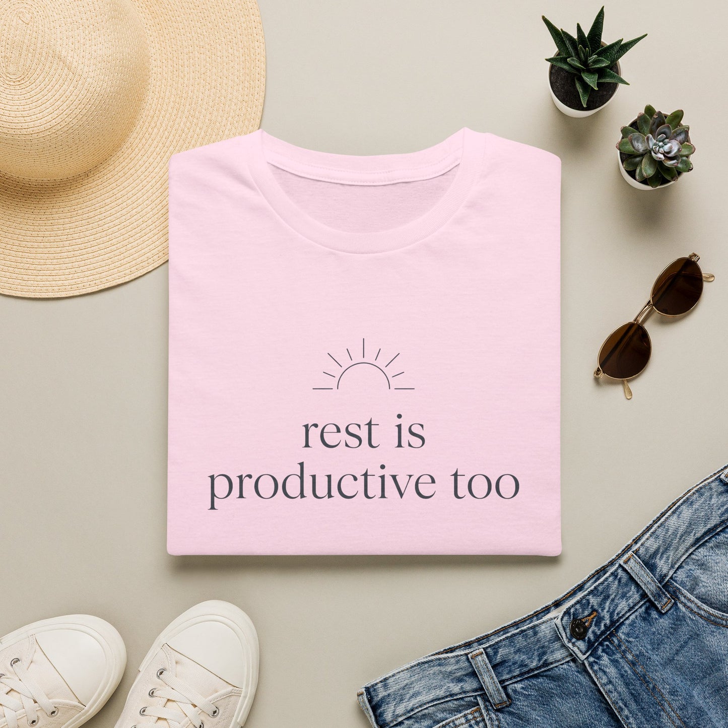 Rest Is Productive Too T-Shirt — Motivational Tee