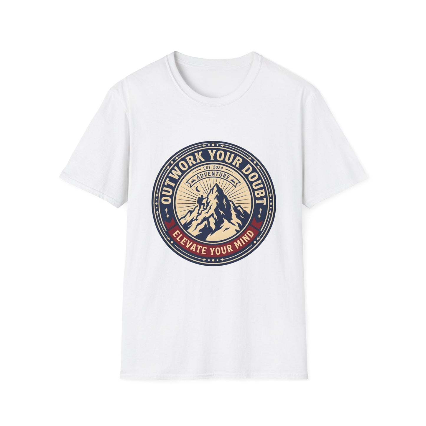 Outwork Your Doubt Elevate Your Mind T-Shirt — Motivational Tee