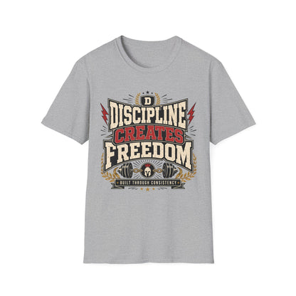 Discipline Creates Freedom T-Shirt — Motivational Tee