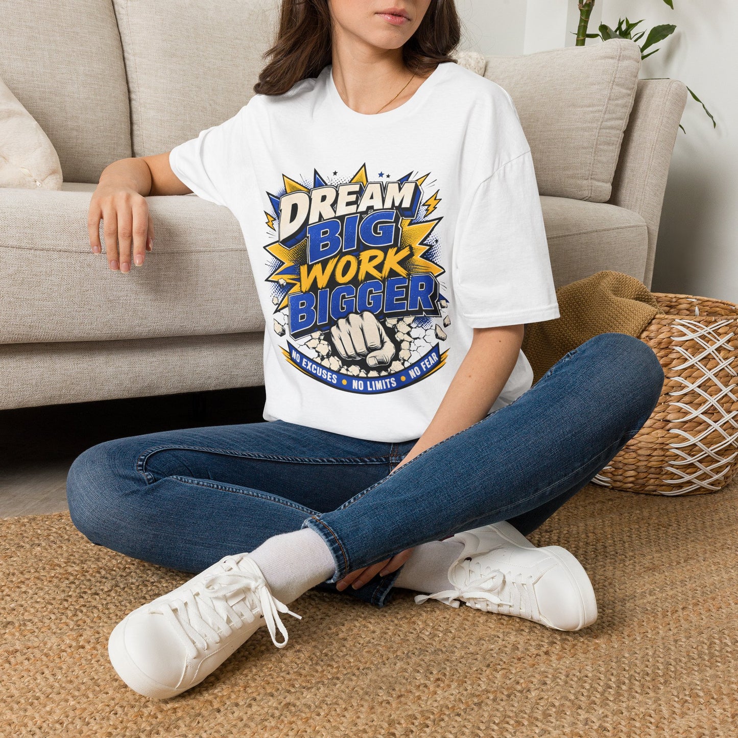 Dream Big Work Bigger T-Shirt — Motivational Tee