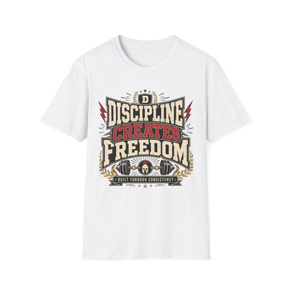 Discipline Creates Freedom T-Shirt — Motivational Tee