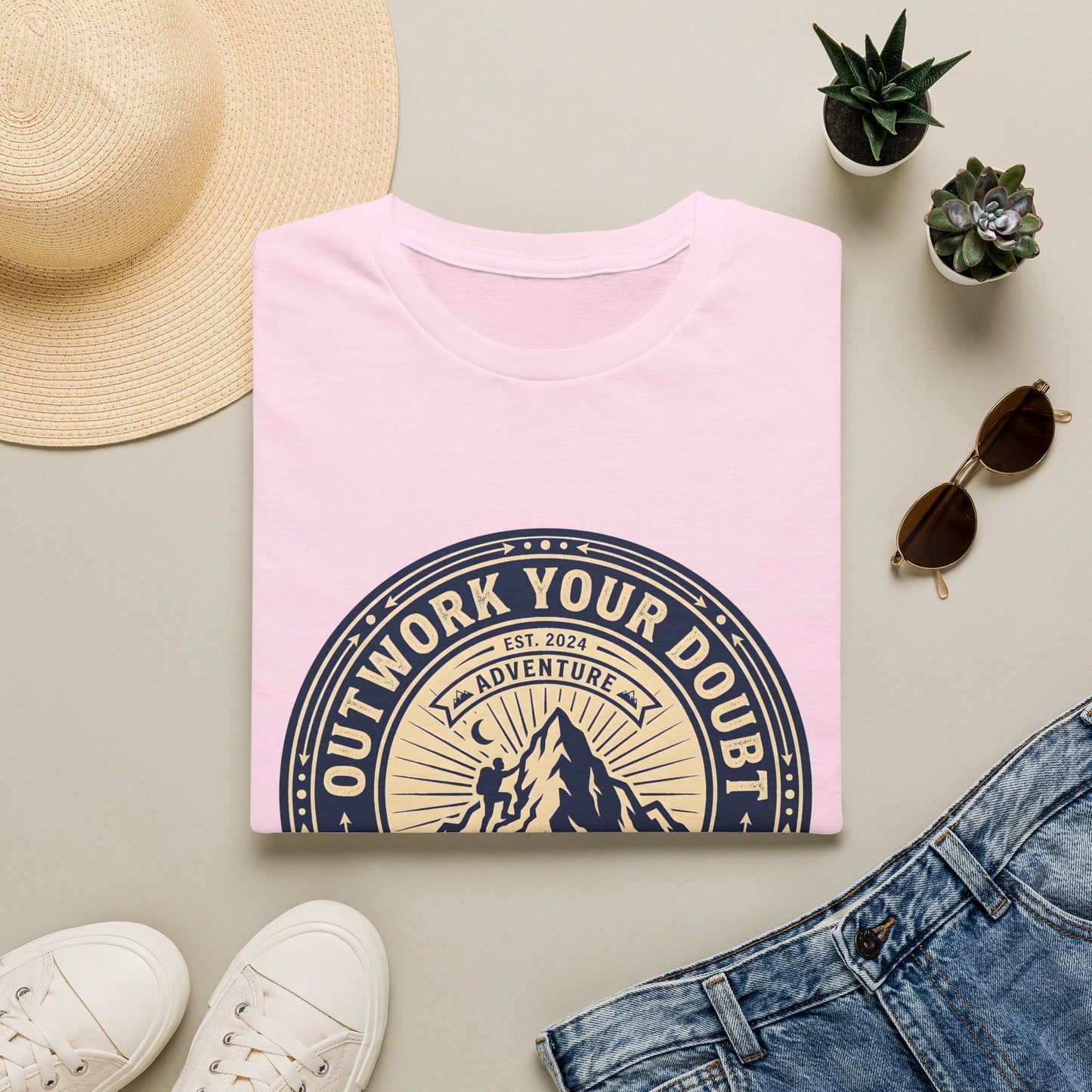 Outwork Your Doubt Elevate Your Mind T-Shirt — Motivational Tee