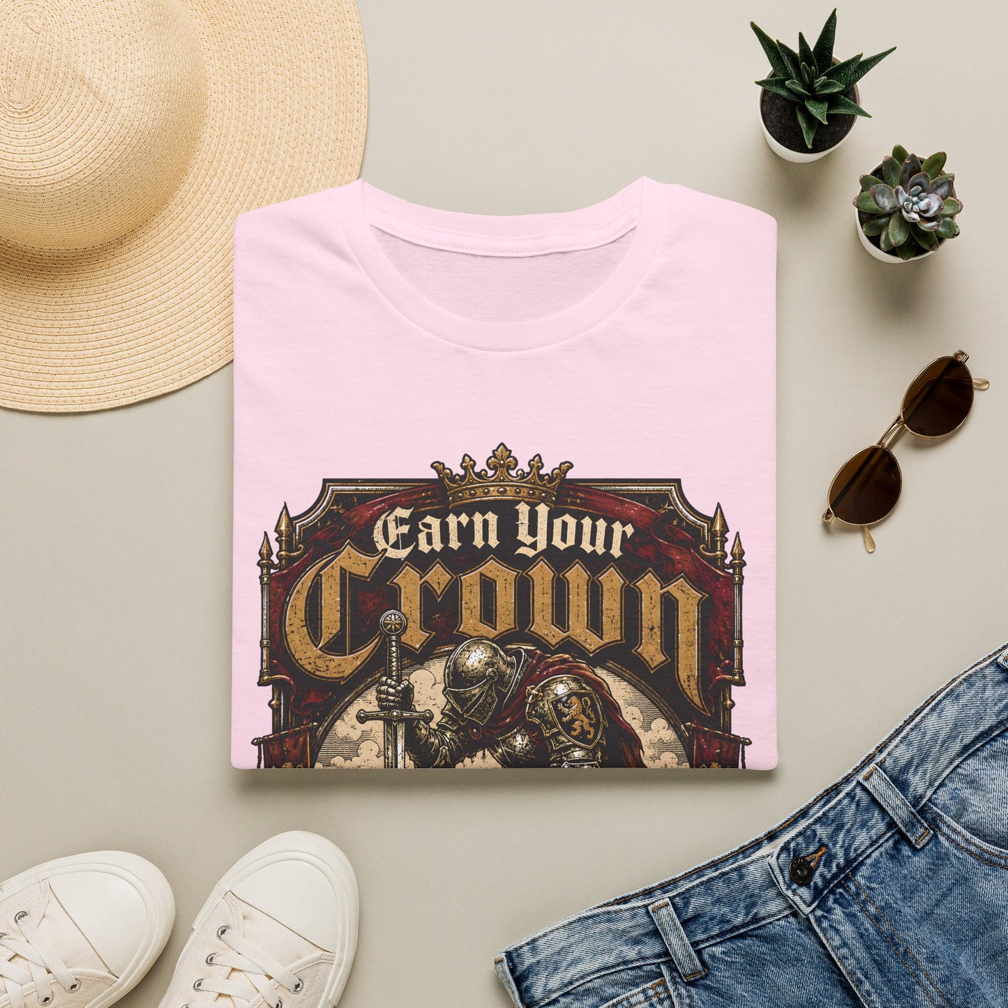 Earn Your Crown T-Shirt — Motivational Tee