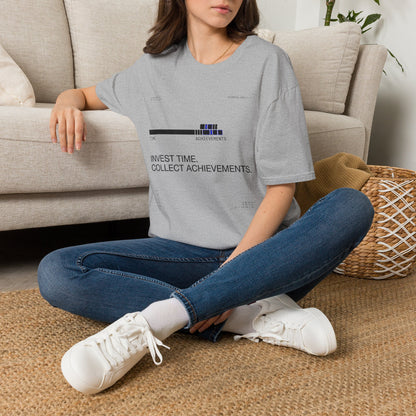 Invest Time Collect Achievements T-Shirt — Motivational Tee