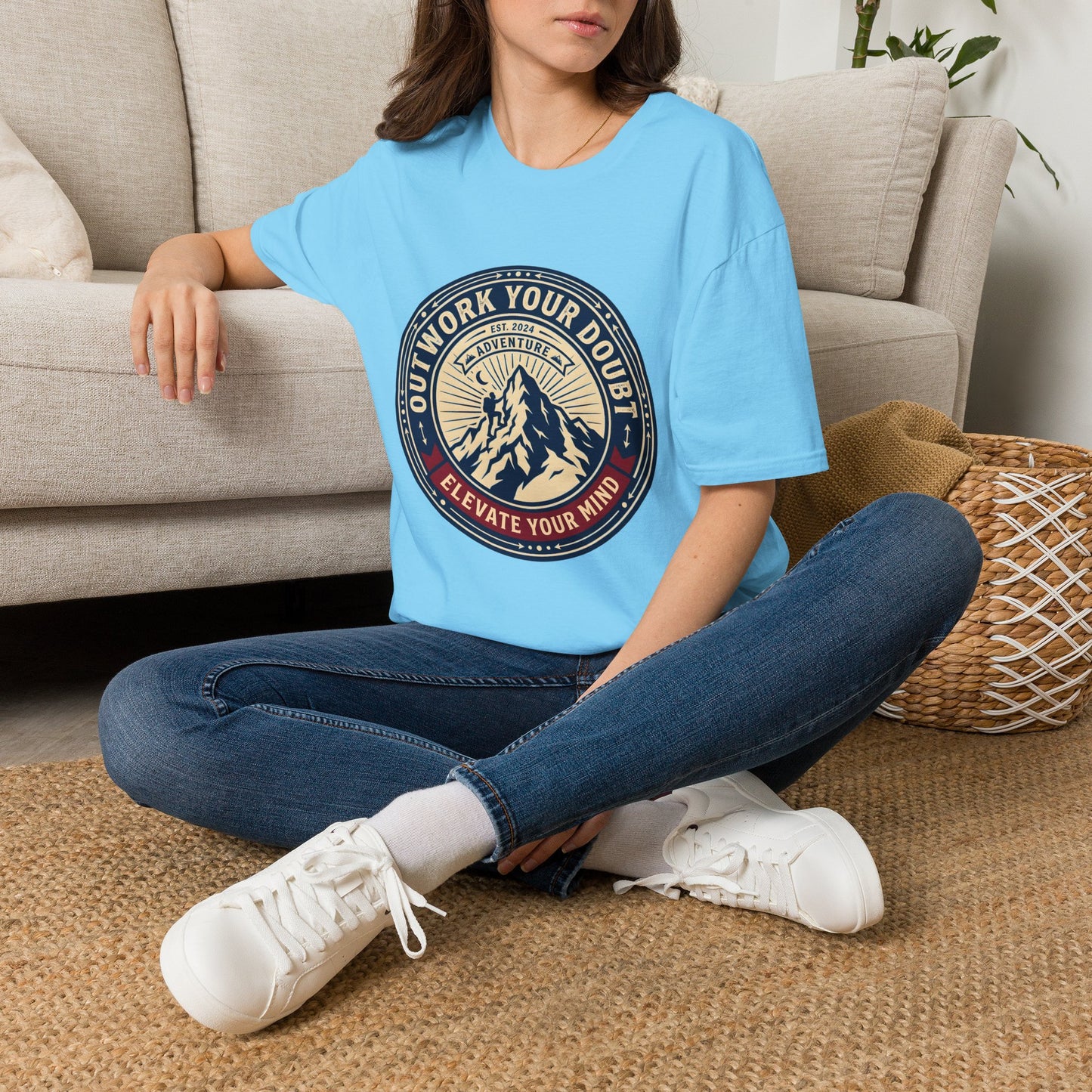 Outwork Your Doubt Elevate Your Mind T-Shirt — Motivational Tee