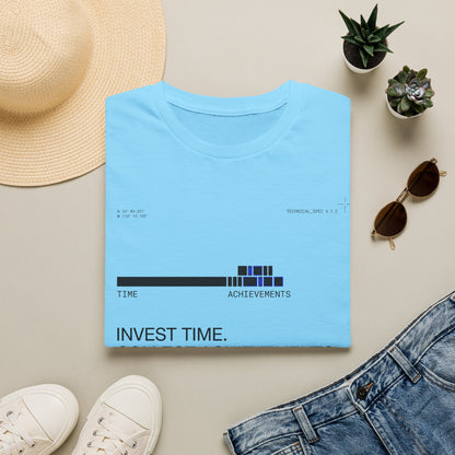 Invest Time Collect Achievements T-Shirt — Motivational Tee
