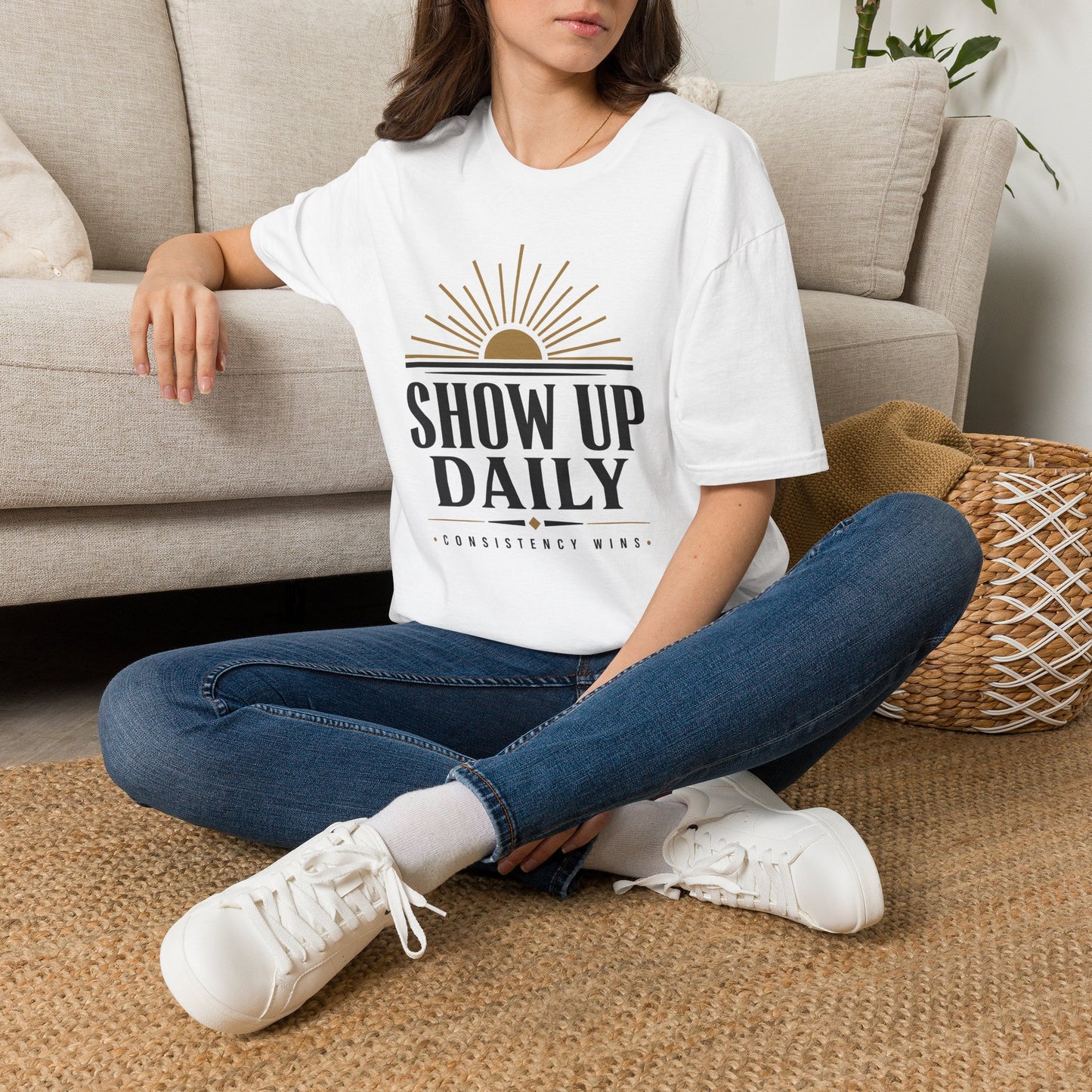 Show Up Daily T-Shirt — Motivational Tee