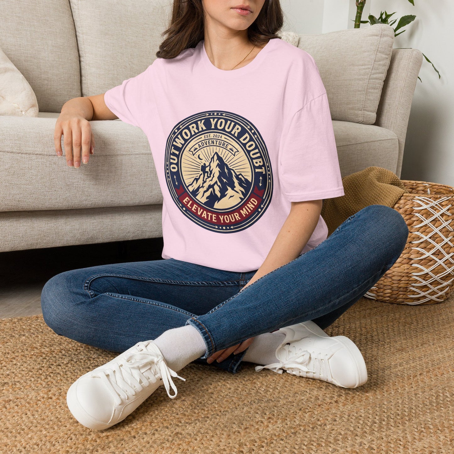 Outwork Your Doubt Elevate Your Mind T-Shirt — Motivational Tee