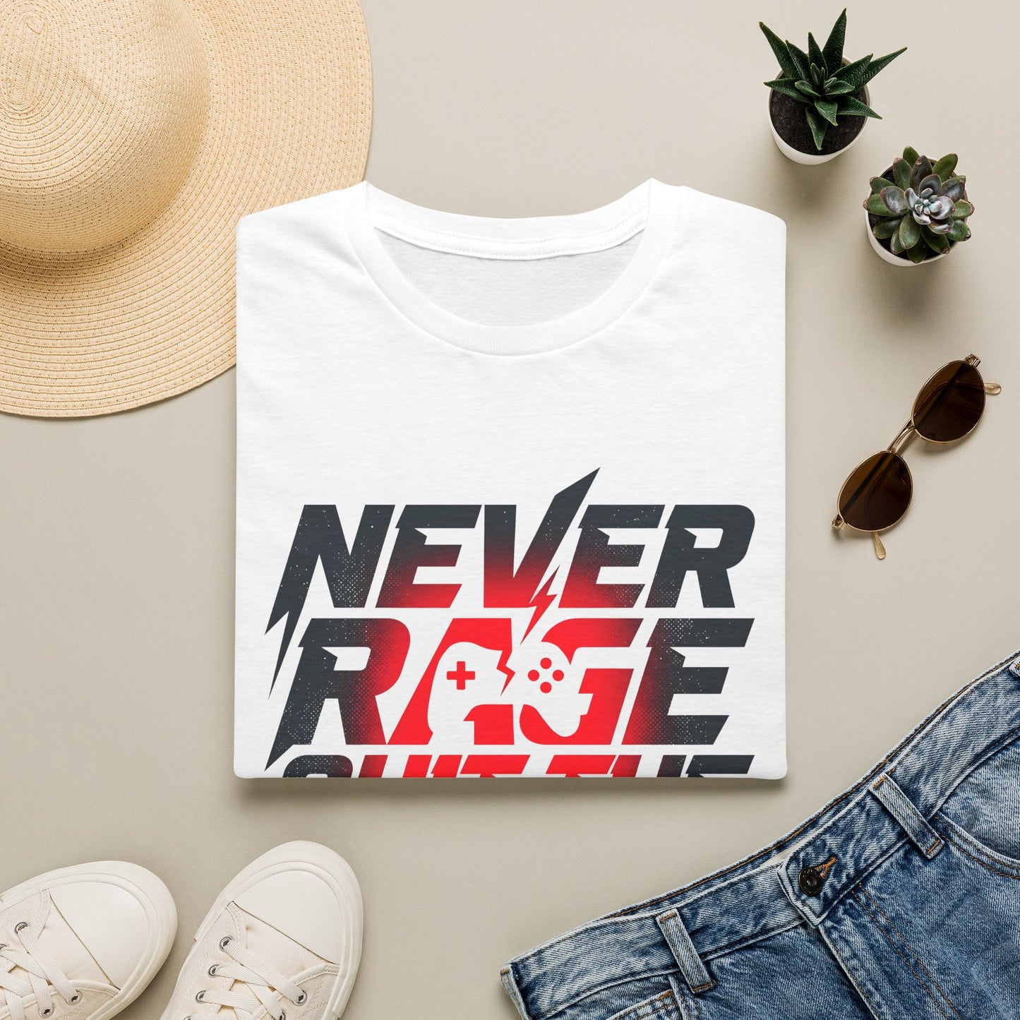 Never Rage Quit The Grind T-Shirt — Motivational Tee