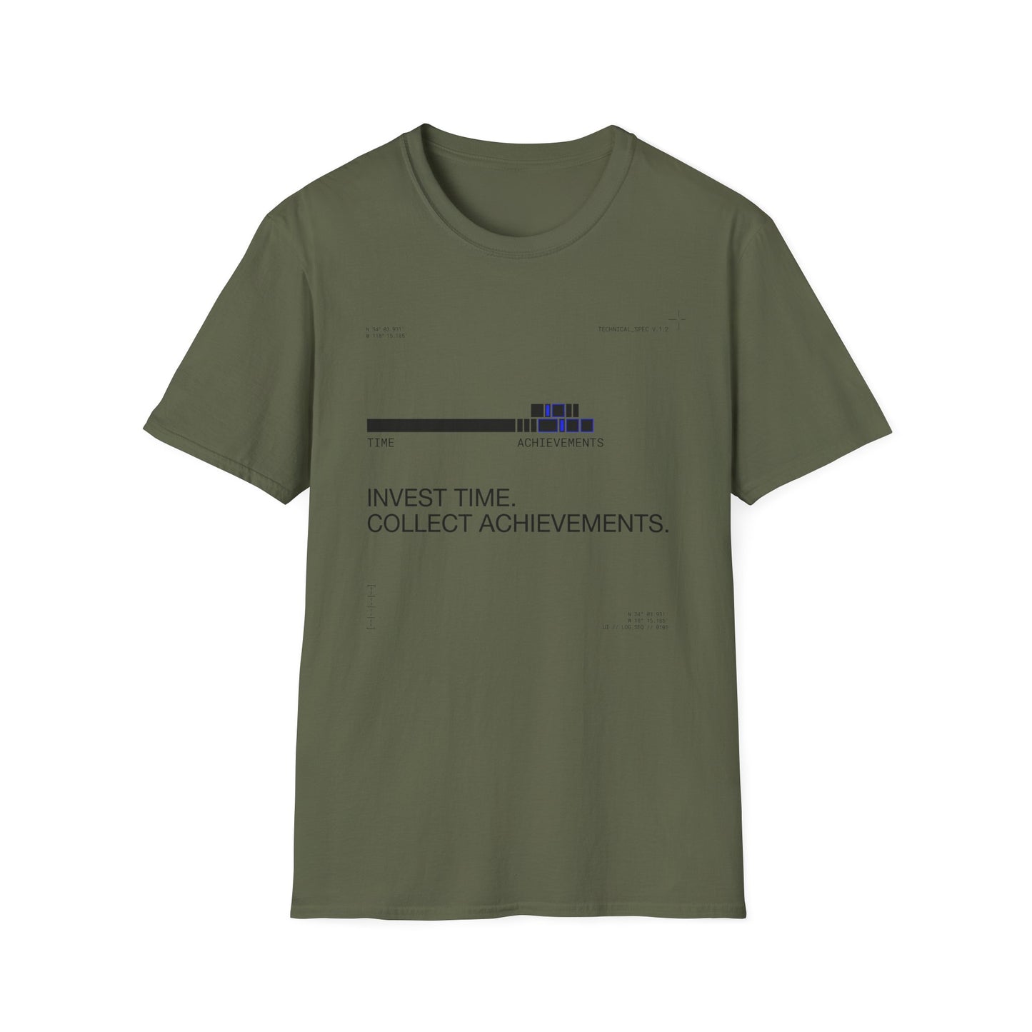 Invest Time Collect Achievements T-Shirt — Motivational Tee