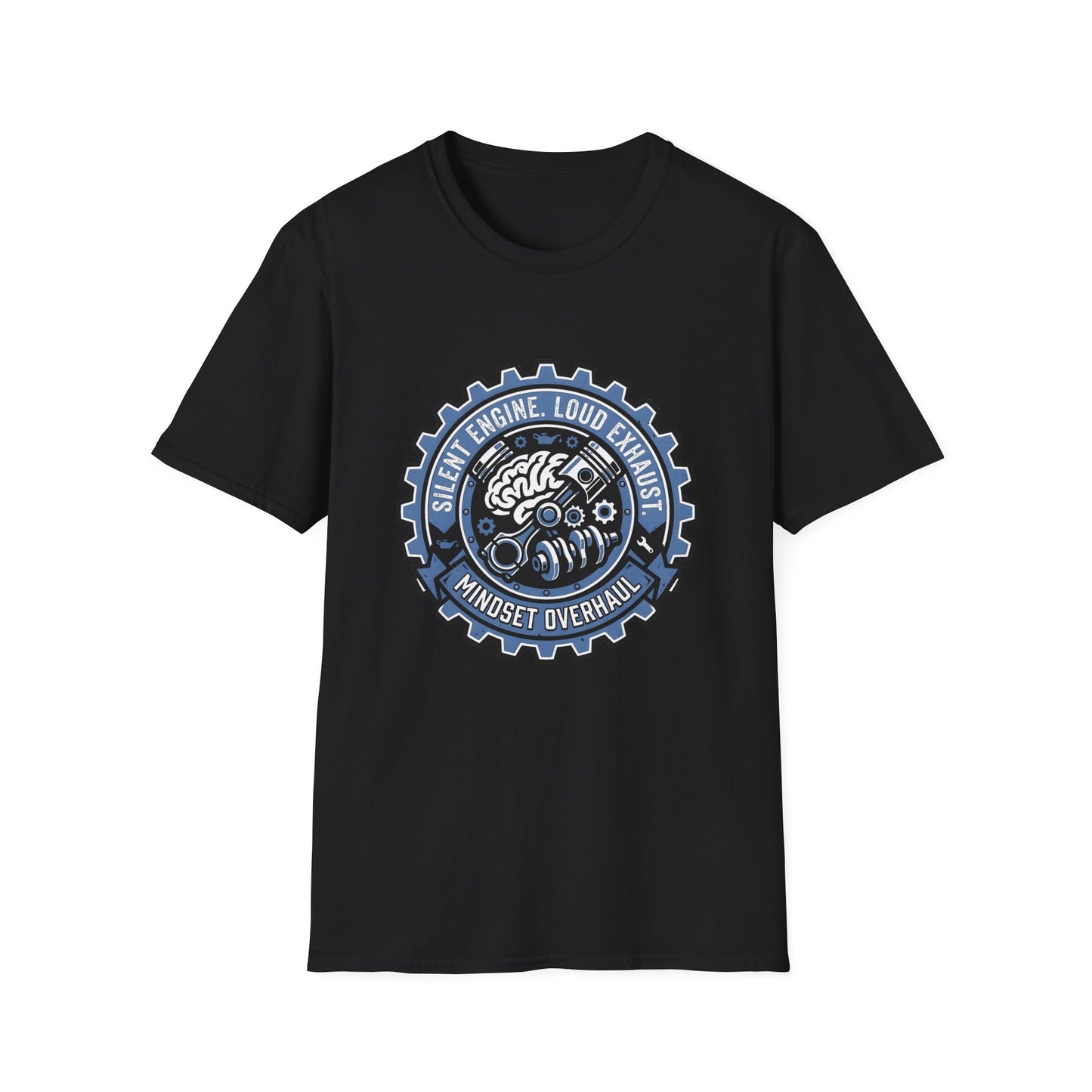 Silent Engine Loud Exhaust T-Shirt — Motivational Tee